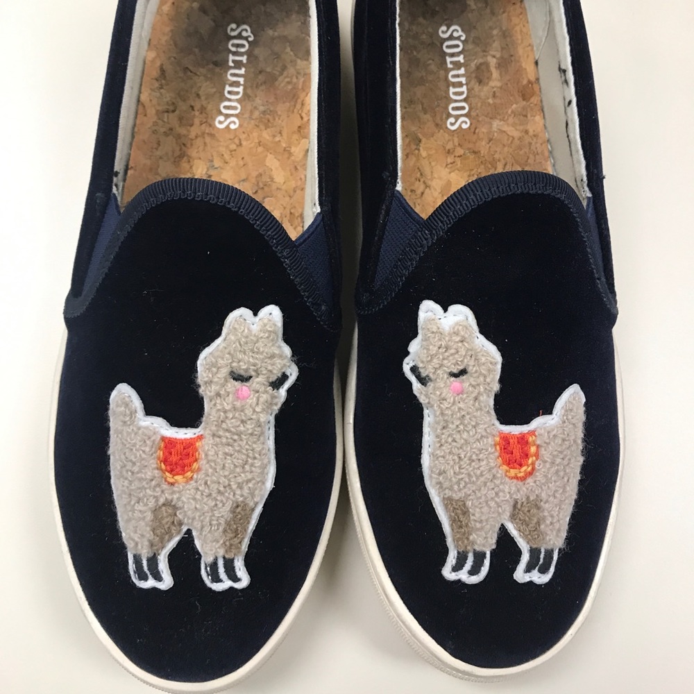 Soludos Llama sneakers (Blue Velvet)